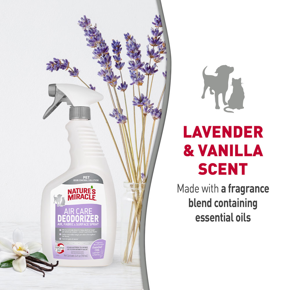Air Care Deodorizer Air Fabric and Surface Spray Lavender